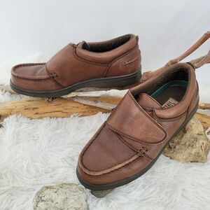 Streetcars chunky wide comfort loafers brown